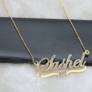 DOREMI 316L Stainlesss Custom Name Necklaces Pendant Letters Necklace for Women Custom Chain Jewelry  Children Personalized Gold