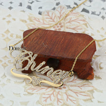 Load image into Gallery viewer, DOREMI 316L Stainlesss Custom Name Necklaces Pendant Letters Necklace for Women Custom Chain Jewelry  Children Personalized Gold