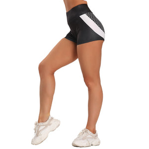 3D Mesh Sexy Yoga Shorts Women Sports Wear Fitness Short Pants Skinny Female Push Up Gym Clothing Elastic Breathable Sportwear