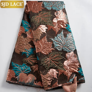 SJD LACE 2024 Latest French Brocade Lace Fabric High Quality African Lace Fabric Embroidery Jacquard Tissue For Wedding SewA2100