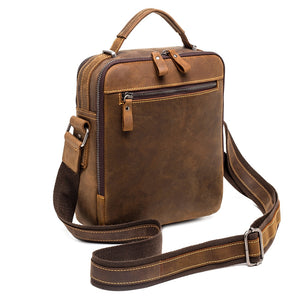 Luxury Design Cowhide Leather Men&#39;s Shoulder Bag Vintage Messenger Bags Male Crossbody Bags Quality Travel Man&#39;s Handbag