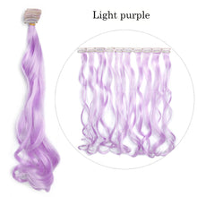 Load image into Gallery viewer, S-noilite 1pack Synthetic 20inch Long Straight Color Highlight Hair Extension Clip In One Piece Hair Fake Hair Piece Hair Strips