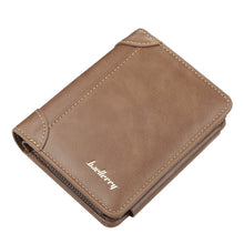 Load image into Gallery viewer, New Leather Men Wallets High Quality Zipper Short Desigh Card Holder Male Purse Vintage Coin Holder Men Wallets