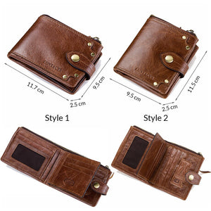 CONTACT&#39;S genuine leather wallet for men card holder men&#39;s short wallet casual purse small walet carteira masculina mens cuzdan
