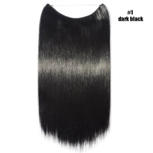 Load image into Gallery viewer, BENEHAIR Synthetic Invisible Wire No Clips In Hair Extensions Secret Fish Line Hairpieces Hair Extensions Fake Hair For Women