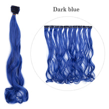 Load image into Gallery viewer, S-noilite 1pack Synthetic 20inch Long Straight Color Highlight Hair Extension Clip In One Piece Hair Fake Hair Piece Hair Strips