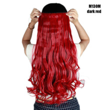 Load image into Gallery viewer, BENEHAIR Synthetic Hairpieces 24&quot; 5 Clips In Hair Extension One Piece Long Curly Hair Extension For Women Pink Red Purple Hair