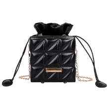 Load image into Gallery viewer, Fashion Square Box Crossbody Bags Women PU Leather Pearl Chain Mini Shoulder Purse Drawstring Female Sling Messenger Totes Bag