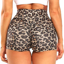 Load image into Gallery viewer, Camouflage Leopard Pattern Printed Scrunch Booty Shorts High Waist Stretchhy Women&#39;s Sexy Stylish Gym Workout Clothes Yoga Pants