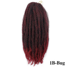 Load image into Gallery viewer, Marley Braids Crochet hair Curly Afro spring twist Soft Red Grey Synthetic Kanekalo Braids Crochet Braiding Hair Extension