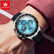 Load image into Gallery viewer, OLEVS Men&#39;s Watches Luxury Multifunctional Original Quartz Wirst Watch for Men Waterproof Luminous Moon Phase Christmas Gifts