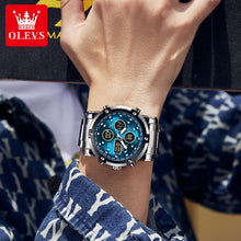 Load image into Gallery viewer, OLEVS Men&#39;s Watches Original Multifunctional Wlectronic Watch for Man Waterproof Luminous Alarm Clock Fashion Dress
