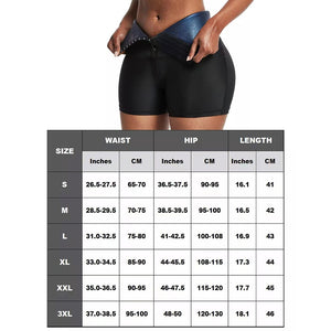 Women Slimming Shorts Adjustable Hook Waist Trainers Shorts Sweaty Portable Fast Weight Loss High Pressure for Exercise Fitness
