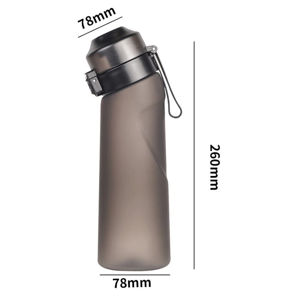 650ML Air Flavored Water Bottle with Straw Outdoor Camping Sport Water Bottle Scent Up Water Cup for Men Women Drinking Bottles