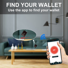 Load image into Gallery viewer, Smart Anti-lost Wallet Tracker  Genuine Leather Men wallets Soft Bluetooth-compatible Leather Purse Male Luxury Men&#39;s Wallet