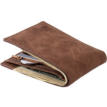 Load image into Gallery viewer, 2021 New Men Wallets Small Money Purses Wallets New Design Dollar Price Top Men Thin Wallet With Coin Bag Zipper Wallet