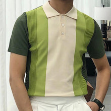 Load image into Gallery viewer, 2022 Summer Mens Polo Shirt Short Sleeve Polo Business T Shirt High Quality Men&#39;s Polo Shirt Streetwear Casual Knit Shirt