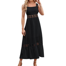 Load image into Gallery viewer, Summer Maxi Dresses Solid Color Sexy Tunic Dress Elegant Sleeveless Lace Dresses Slim Vintage Boho Dress Clubwear Vestidos