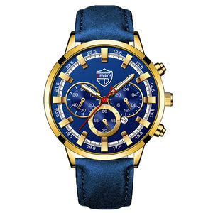 Men Watches Luxury Quartz Watch Sport Leather Belt Clock ultra-thin scale Business wristwatch Wrist Watch