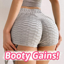 Load image into Gallery viewer, KIWI RATA Womens Sexy Ruched Butt Lifting Gym Shorts High Waisted Booty Yoga Shorts Workout Running Twerking Daisy Dukes Shorts