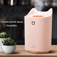 Load image into Gallery viewer, 3L Air Humidifier Electric Aroma Diffuser Double Nozzle Colorful LED Light Ultrasonic Cool Mist Spray Humidifiers Car Purifier