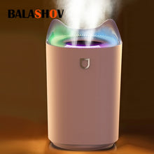 Load image into Gallery viewer, 3L Air Humidifier Electric Aroma Diffuser Double Nozzle Colorful LED Light Ultrasonic Cool Mist Spray Humidifiers Car Purifier