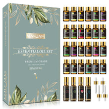 Load image into Gallery viewer, 28pcs Pure Natural Essential Oils Gift Set Massage Shower Diffuser Aroma Oil Lavender Vanilla Sage Jasmine Rose Stress Relief