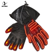 Load image into Gallery viewer, DAY WOLF Motorcycle Heated Gloves Winter Gloves Windproof Waterproof Cycling Equipment Touch Screen Heating Rechargeable